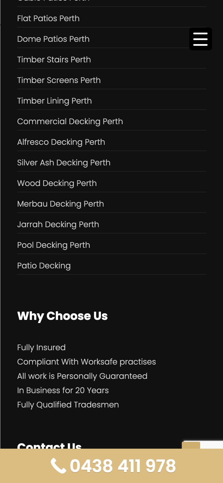 Your homepage on a phone, 30 Oct 2026.